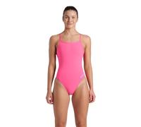 ARENA Solid Challenge Team Costume Intero Donna, Costume Donna ad Asciugatura Rapida, Costume da Bagno Sportivo in Tessuto MaxLife Eco Resistente al Cloro, Protezione UV, Tessuto Frontale Foderato