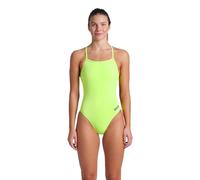 ARENA Solid Challenge Team Costume Intero Donna, Costume Donna ad Asciugatura Rapida, Costume da Bagno Sportivo in Tessuto MaxLife Eco Resistente al Cloro, Protezione UV, Tessuto Frontale Foderato