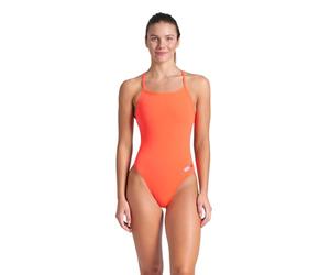 ARENA Solid Swim Tech Team Costume Intero Donna, Costume Donna ad Asciugatura Rapida, Costume da Bagno Sportivo in Tessuto MaxLife Eco Resistente al Cloro e Protezione UV, Tessuto Frontale Foderato