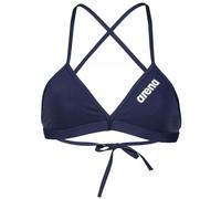 Top bikini Arena Team Tie Back Solid blu marino bianco donna - 40