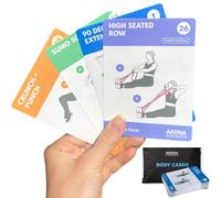 Arena Strength Band Fitness Workout Cards- Istruttivo Fitness Deck per Allenamenti con Fascia di Resistenza Guida Fitness per Principianti per esercizi di allenamento con fascia di resistenza a casa