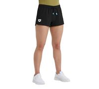 ARENA Team Short Solid Bermuda, Nero, M Donna