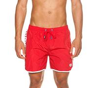 Arena Team Stripe Boxer da Uomo, Red-White-Red, Rosso, XXL
