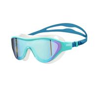 ARENA The One - Maschera da nuoto unisex per adulti e fitness, occhialini da nuoto per uomini e donne, lenti a specchio in policarbonato, blu/blu Cosmo/acqua