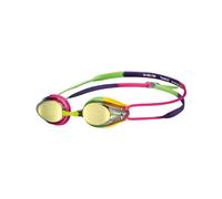 arena Tracks Junior Mirror Occhialini Nuoto da Gara Anti-Appannamento per Bambini, Occhialini Piscina con Protezione UV, 4 Ponti Nasali Intercambiabili, Guarnizioni in Silicone