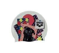 Arena Ubie - Cuffia da nuoto in silicone, unisex, per adulti, per allenamento e corsa, 100% silicone, senza pieghe, colore: HD