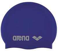 Arena Swimwear Cuffia da nuoto Classic Silicone Unisex Bordo rinforzato Blu Argento