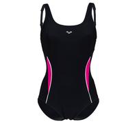 Arena W Alissa U Back One Piece Low Cut C-cup Black-rose Violet-wh Taglia: 38 | Costumi Interi Outlet | Donna | Nero