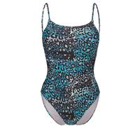 ARENA Costume intero 'WATER PRINT' blu / talpa / grigio scuro / nero, Taglia L