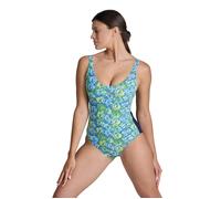Arena Women's Bodylift Chiara Swimsuit Wing B Navy-soft Green Mult Taglia: 38 | Costumi Interi Outlet | Donna | Verde