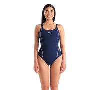 Arena Women's Ludovica Shapewear Soft Curve Back B Cup One Piece Shaping Swimsuit Costume Intero, Blu Navy, 48 Donna