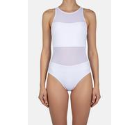 Arena Women's Mesh Swimsuit Vent Back Gr White Taglia: 38 | Costumi Interi Outlet | Donna | Bianco