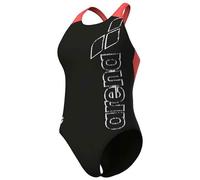 Arena Women'S Scratchy Swimsuit V Back Black-Calypso Coral Donna 010264504
