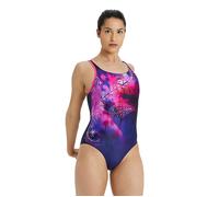 Arena Women's Swimsuit U Back Placement B Navy-freak Rose-multi Taglia: 38 | Outlet | Donna | Blu