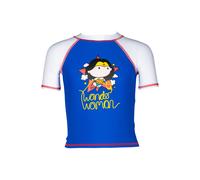 Arena Wonder Woman Kids Girl Uv S/s Tee Neon Blue-white Taglia: 8-9 | T-shirt Outlet | kids | Blu