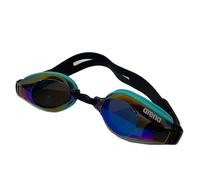 arena Zoom X-Fit Mirror Occhialini Nuoto Unisex Adulto, Occhialini Piscina con Ampie Lenti, Protezione UV, Ponte Nasale Regolabile, Guarnizioni in Silicone, Lenti con Trattamento Anti-Appannamento