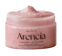 Arencia Fresh Cloud Scrub French, Esfoliante per il corpo e cuoio capelluto, Lavanda e Pera