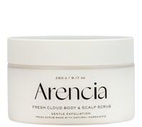 Arencia Fresh Cloud Scrub French, Esfoliante per il corpo e il cuoio capelluto, Tè e Neroli