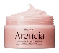Arencia Fresh Cloud Scrub French, Esfoliante per il corpo e cuoio capelluto, Lavanda e Pera