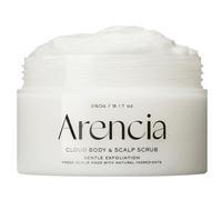 Arencia Fresh Cloud Scrub French, Esfoliante per il corpo e il cuoio capelluto, Menta & Giglio