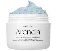 Arencia Scrub ed esfoliante viso illuminante e pulizia profonda all'issopo, per tutti i tipi di pelle, per filamenti sebacei e punti neri (50 g)