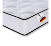 Arensberger Lisa Materasso 180 x 200 cm | Materasso a molle con schiuma fredda e 7 zone | altezza ergonomica 19 cm | grado di durezza H2/H3 | nucleo a molle insacchettate | 180 x 200 cm materasso