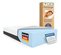 Arensberger SARA Materasso in schiuma gel 180 x 200 cm - 16 cm NANOCELL® Gel Foam - Grado di durezza H3 - Traspirante - Rivestimento rimovibile 240 g/m² - Lavabile fino a 60 °C - Materasso