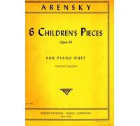 Arensky 6 children's pieces opus 34 for piano duet Isidor Philipp