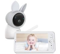 ARENTI AINanny - Telefono video 2K UHD con schermo LCD da 12,7 cm (5"), funzione girevole e inclinabile con tracciamento automatico