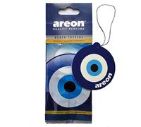 AREON Deodorante Profumo Auto Cristallo Nero Occhio Blu Pendente Specchietto Retrovisore Orientale Amuleto Nazar Cartoni 2D (Confezione x 1)