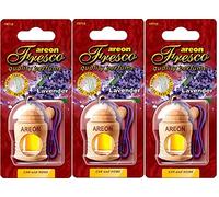 Areon Fresco Auto Lavanda Deodorante Fiore da Appendere Specchietto Pendente Boccetta Viola Legami 3D (Set x 3)