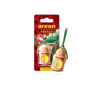 Areon Fresco Deodorante Auto Mughetto Fiore da Appendere Specchietto Pendente Boccetta Bianco Legami 3D (Set x 3)