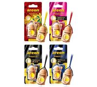 AREON Fresco Deodorante per auto, mix vaniglia, 4 ml, confezione da 4