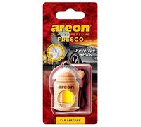Areon Fresco Deodorante Profumo Auto Da Appendere Beverly Hills Fresh Legno Bottiglie Specchietto Liquido Pendente Vetro Boccetta Originali Nero Legami 4ml 3D Casa ( Confezione x 1 )