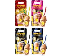 Areon Fresco Mix Vanilla 4 pezzi profumo aroma auto deodorante a lunga durata