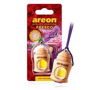 Areon Fresco Profumo Auto Lilla Fiore Deodorante Legno Bottiglie Da Appendere Specchietto Liquido Pendente Vetro Boccetta Originali Viola Legami 4ml 3D Casa ( Lilac Confezione x 1 )