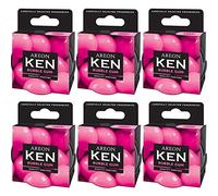 Areon Ken Deodorante Auto Bubblegum Dolce Ambiente Profumatore Contenitore Scatola Originale Profumo Interni Casa 3D ( Bubble Gum Set x 6 )