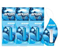 AREON liquido auto deodorante profumo Hanging Oxygen ciondolo a lunga durata Home 3D 5 ml multi pack - Set di 3