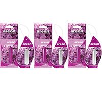 Areon liquido profumo auto deodorante fiore lilla profumo ciondolo appeso a lunga durata Home 3D 5 ml multi pack - Set di 3