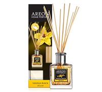 Areon Profumo per la casa Diffusore con bastoncini, 150 ml, nero vaniglia + 10 bastoncini in rattan