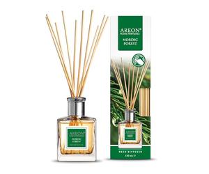 Areon Reed Diffusore Nordic Forest/150 ml / 1 confezione/profumo per casa o ufficio, aroma a lunga durata, set di bastoncini per diffusore