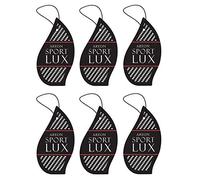 Areon Sport Lusso Argento Deodorante Profumo Auto Nero Pendente Cartoni 2D Set (Silver Pack x 6)