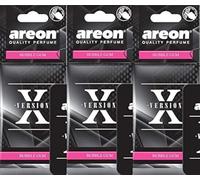 AREON X Deodorante Profumo Auto Bubblegum Dolce Originali Nero da Appendere Pendente Specchietto Retrovisore Cartoni 2D Casa Set (Bubble Gum Pack x 6)