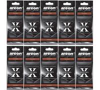 Areon X Deodorante Profumo Auto Cocco Dolce Tropical Originali Nero da Appendere Pendente Specchietto Retrovisore Cartoni 2D Casa Set (Coconut Pack x 6)