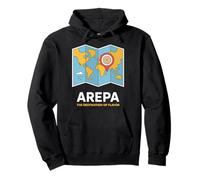 AREPA Map Design - La destinazione del Gusto Felpa con Cappuccio