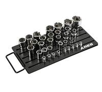 ARES 60032 - Set di 36 chiavi a bussola magnetiche da 1/4", 3/8", e 1/2", per tenere in ordine la cassetta degli attrezzi