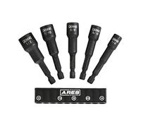 ARES 70028 | SAE Impact Magnetic Nut Driver Set | 2 1/2" Impact Grade Nut Setter con magnete di resistenza industriale