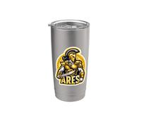 Ares Antica Guerra Greca Dio Mitologia Mito Amante Fan Mitico Bicchiere termico in acciaio inox doppia parete
