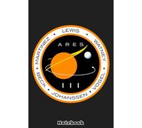 Ares III Mission Patch Notebook: Simple Composition Book for School and Work