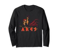 Ares Mighty Warrior Olympian God of War Mitologia Greca Maglia a Manica